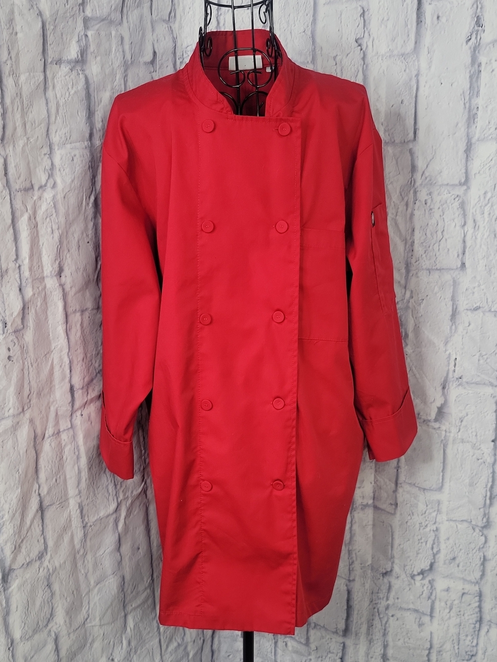Chef Works Medium Red Double Breasted Chef Coat Culinary Jacket